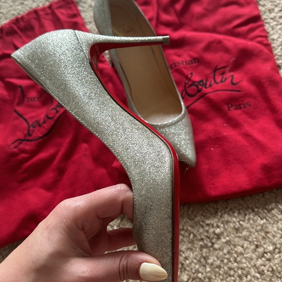 Christian Louboutin Kate Glitter Pointed Toe Pump - Picture 6 of 8